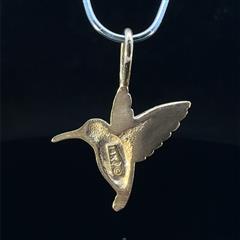 14K Yellow Gold Humming Bird Pendant 1.4 grams